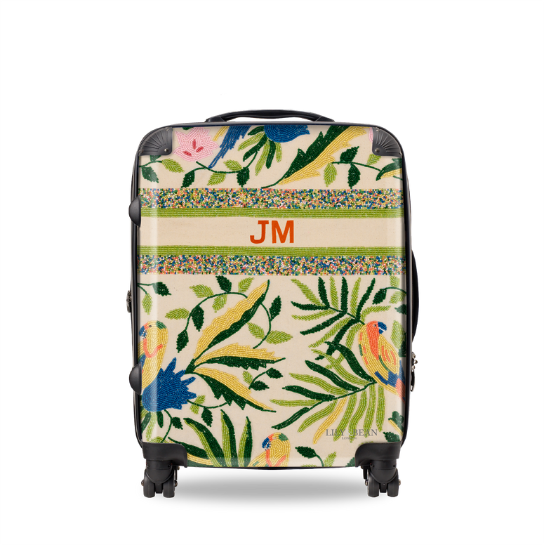 The Juliana Lovebirds Beaded Luggage