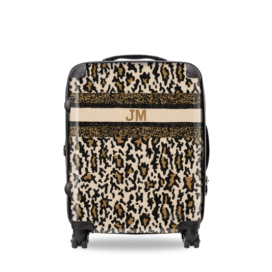 The Juliana Leopard Beaded Luggage