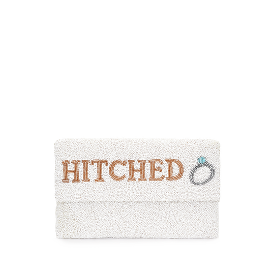 The Bridal Hitched Beaded Clutch