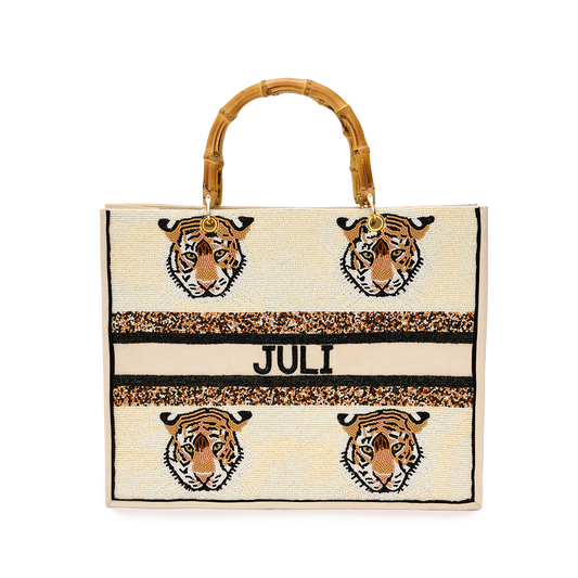 The Juliana Savanna Beaded Tote