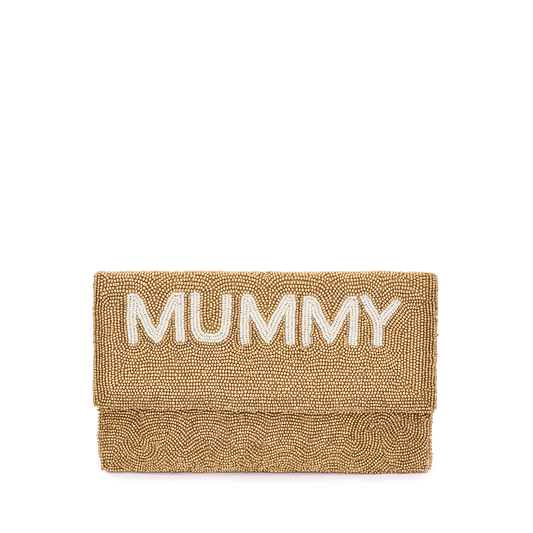 Mummy Little beaded clutch