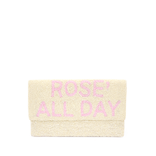 Rose All Day Little beaded clutch