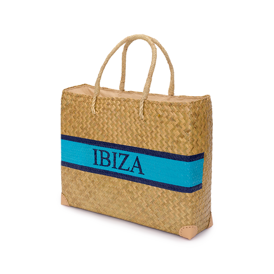 L&B Jumbo Straw Shopper - IBIZA