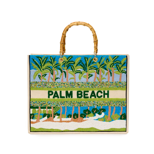 The Juliana Palm Beach Beaded Tote