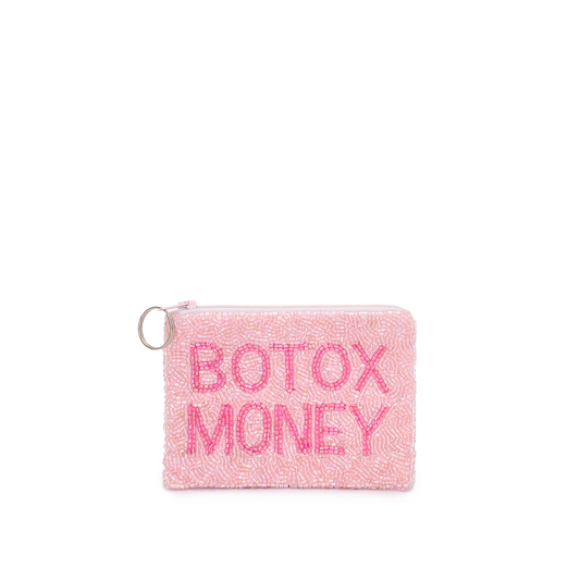 Pinks Botox Money Beaded Purse