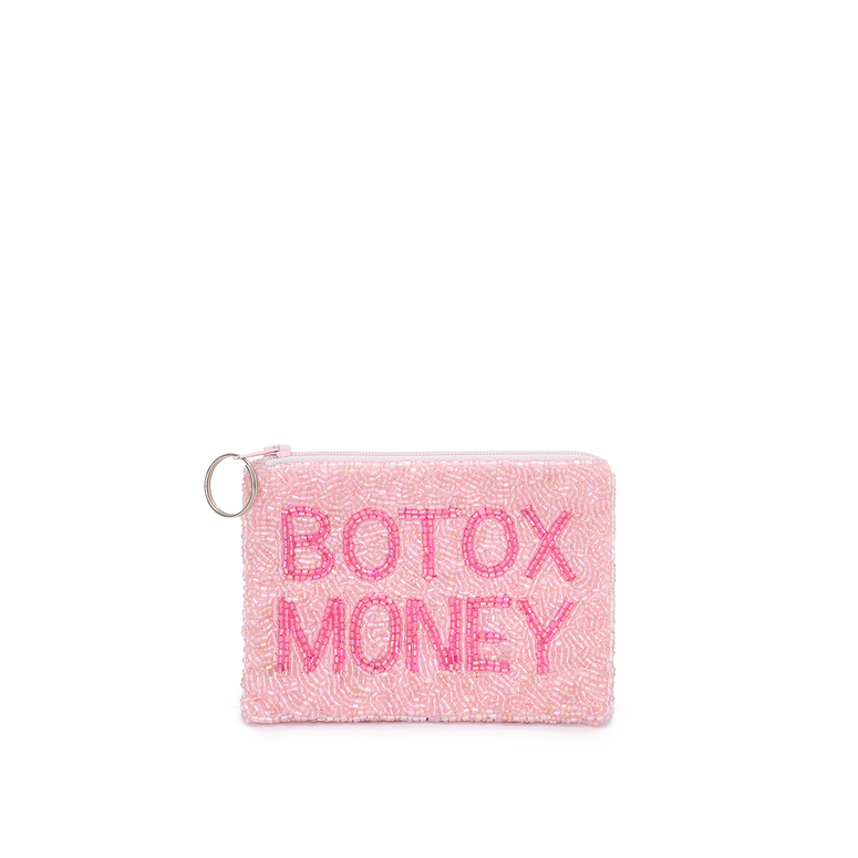 Pinks Botox Money Beaded Purse