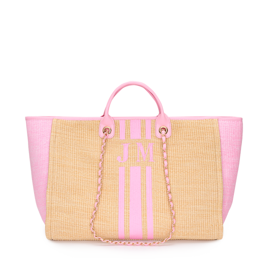 The Lily Canvas Jumbo - Pink and Biscuit