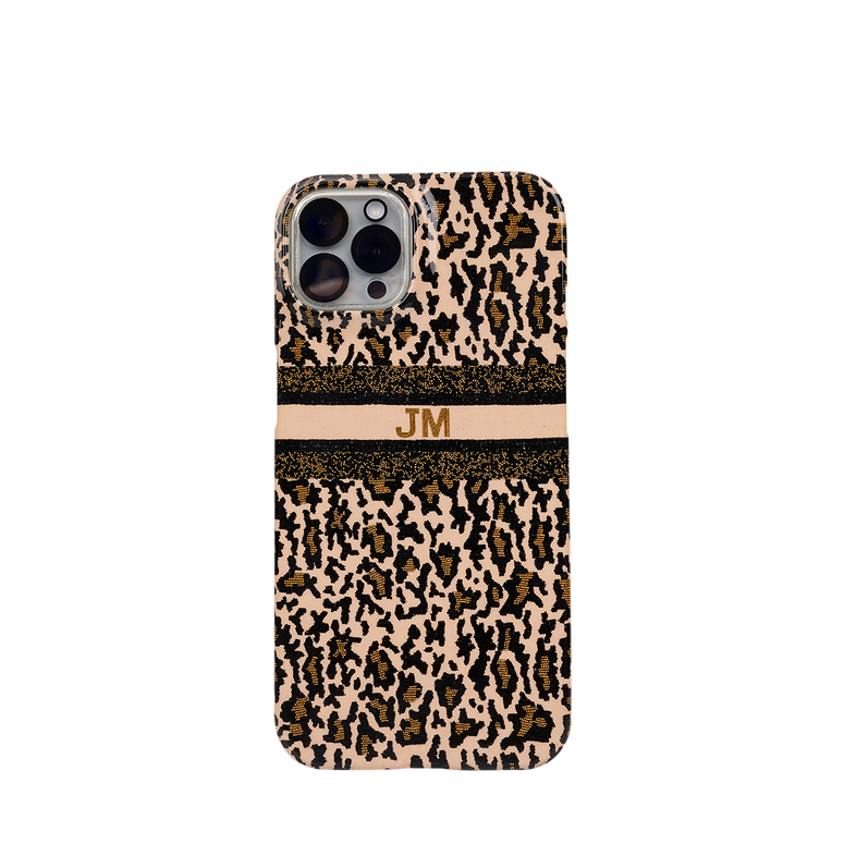 Leopard Beaded Phone Case