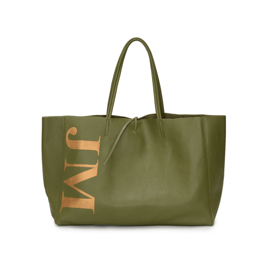 Egerton Shopper in Green and Gold