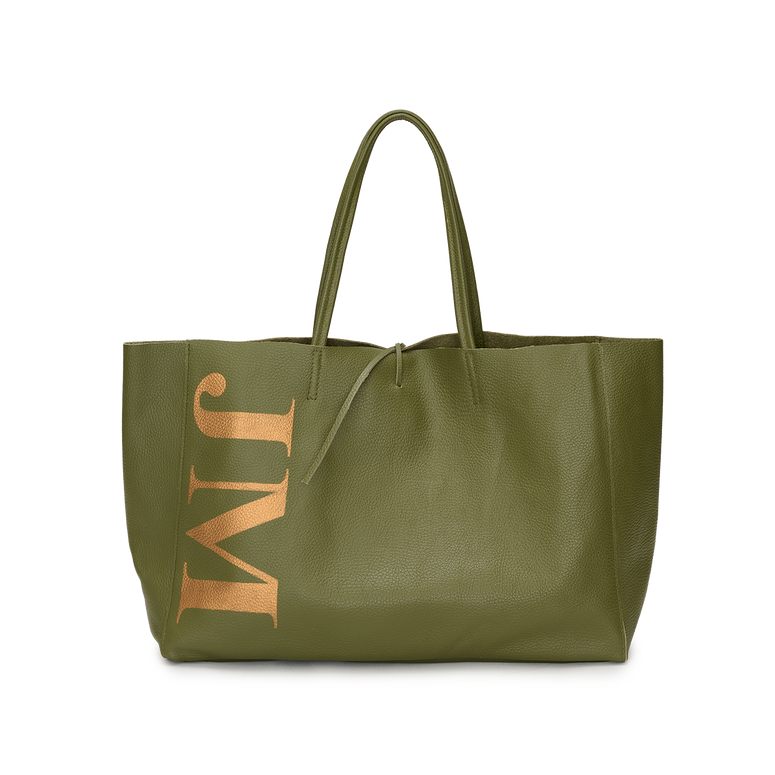 Egerton Shopper in Green and Gold