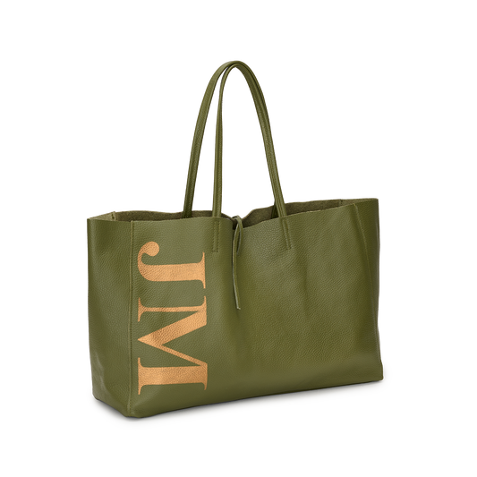 Egerton Shopper in Green and Gold