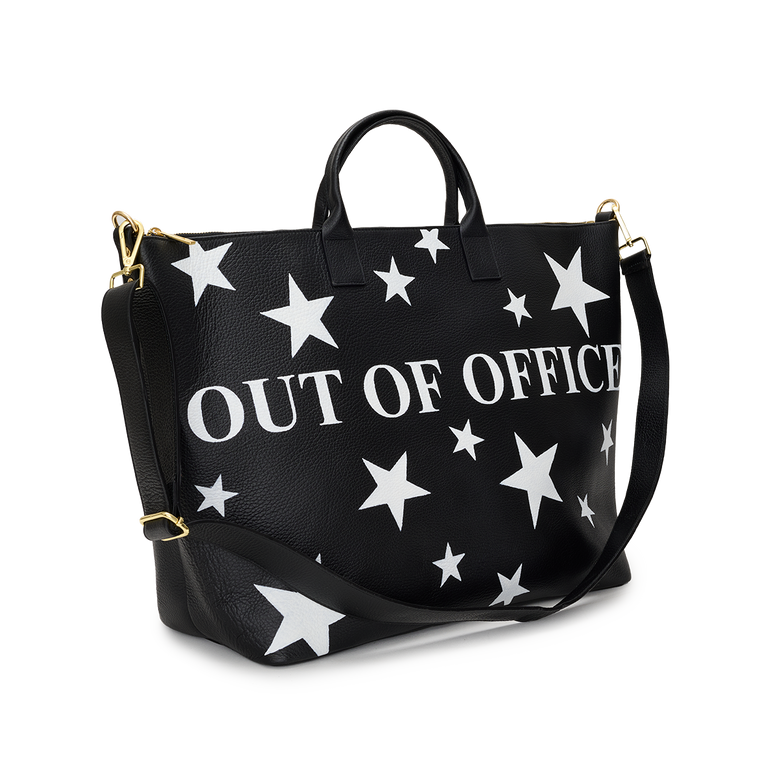 Egerton Weekend Bag - Black with Stars - Out of Office