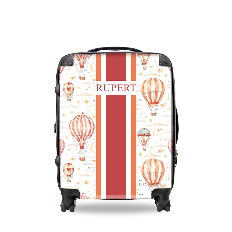 The Air Balloon Red and Orange Luggage