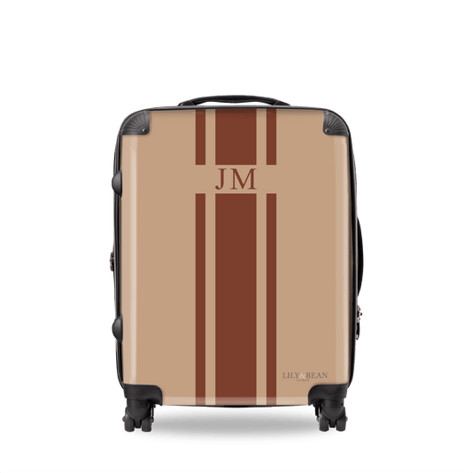 Biscuit Hardshell Luggage with Chocolate_