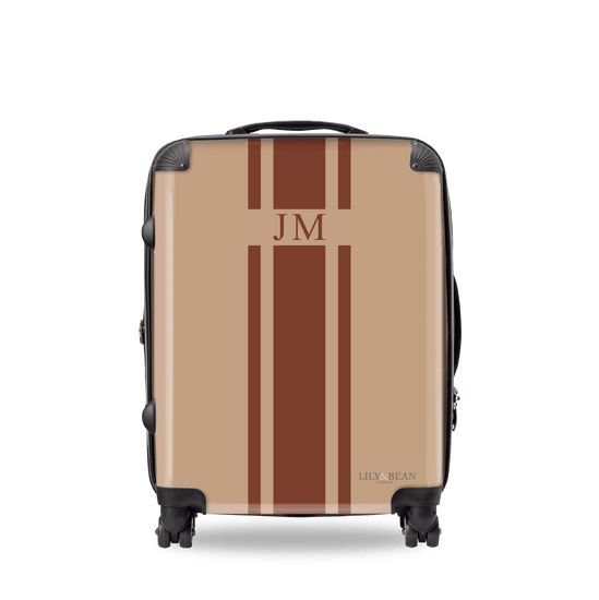 Biscuit Hardshell Luggage with Chocolate_