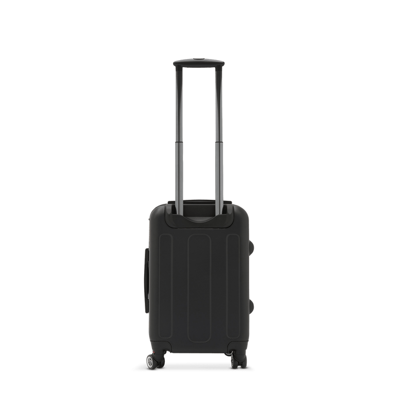 Black Quilted Hardshell Luggage_bags