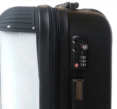 Black & Rose Gold Hardshell Luggage_bags