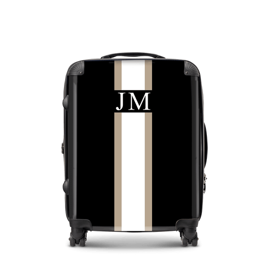 Black & Taupe Luggage_bags