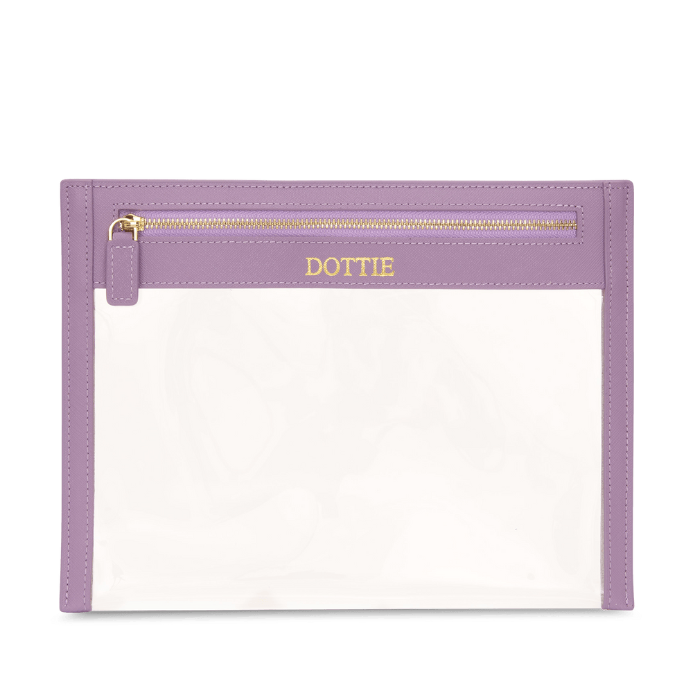 Clear Travel Pouch - Lilac_