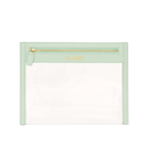 Clear Travel Pouch - Mint Green_