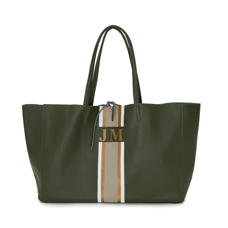 Egerton Shopper - Army Green - Design Your Own_