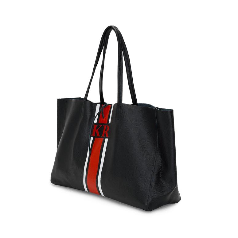 Egerton Shopper - Black & Orange_