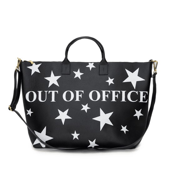 Egerton Weekend Bag - Black with Stars - Out of Office_