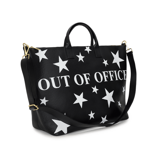 Egerton Weekend Bag - Black with Stars - Out of Office_