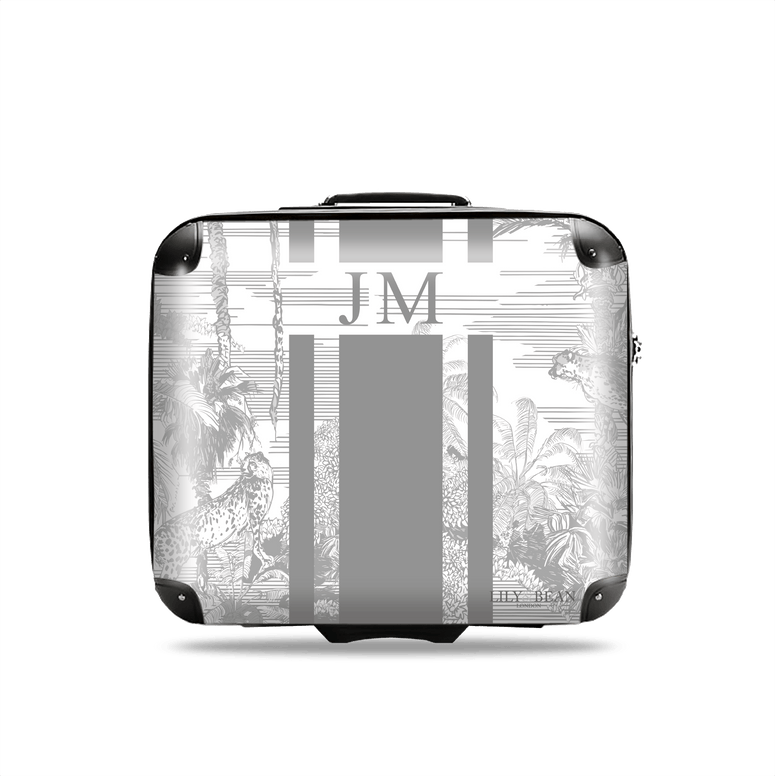 French Grey Tropical Luggage_bags