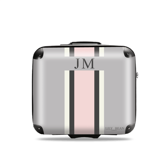 French Grey with Pink Business Luggage_bags