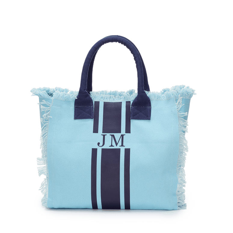 Fringe Tote - Sky Blue_