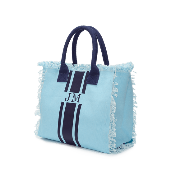 Fringe Tote - Sky Blue_