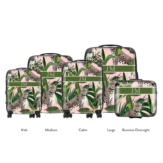 FULL SET Jungle Leopard Luggage 5 Piece_bags