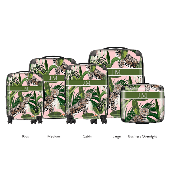 FULL SET Jungle Leopard Luggage 5 Piece_bags