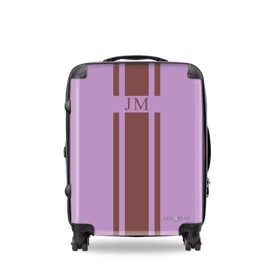 Lavender Hardshell Luggage_