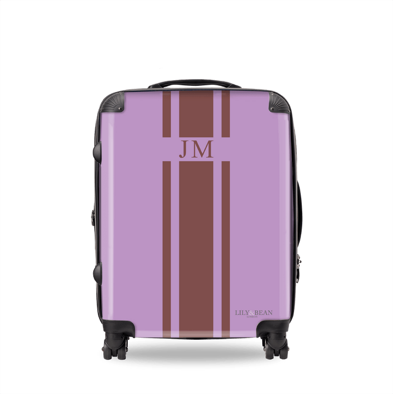 Lavender Hardshell Luggage_