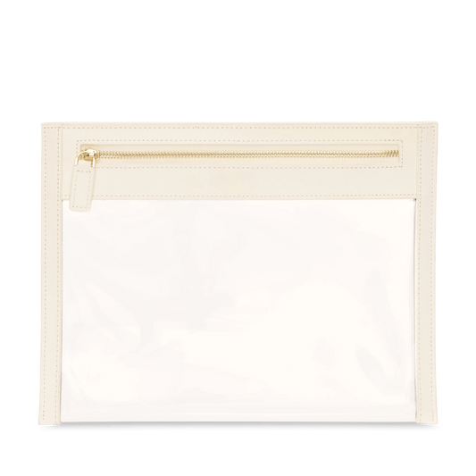 L&B Clear Travel Pouch - Ivory_bags