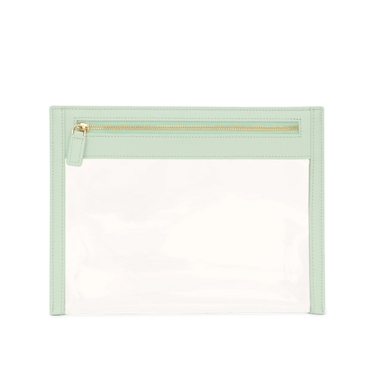 L&B Clear Travel Pouch - Mint Green_bags