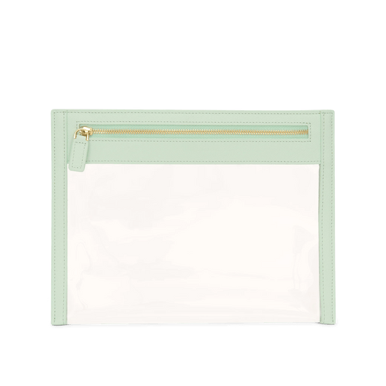 L&B Clear Travel Pouch - Mint Green_bags