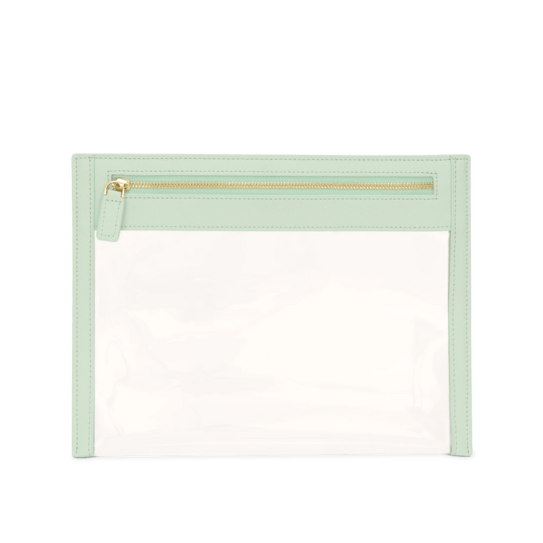 L&B Clear Travel Pouch - Mint Green_bags