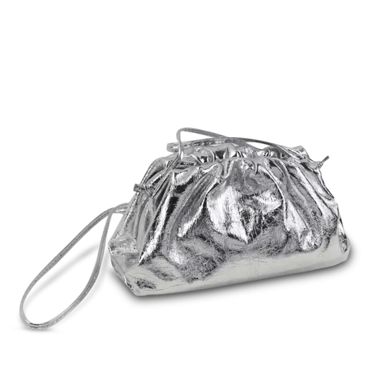 L&B Jeanie Clutch - Metallic Silver_bags