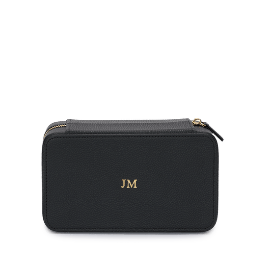 L&B - Jewellery Box Black with Initials_bags