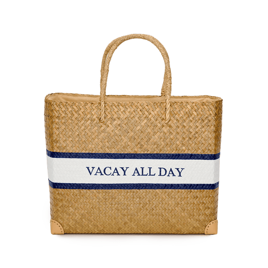 L&B Jumbo Straw Shopper - VACAY ALL DAY_