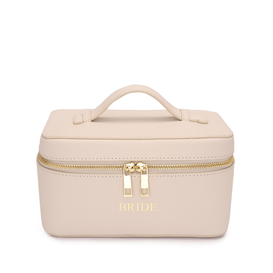 L&B Leather Travel Vanity Case - Ivory - BRIDE_bags