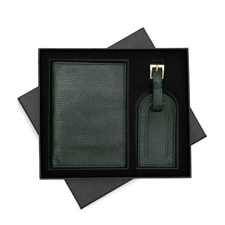 L&B Passport Cover Dark Green_bags