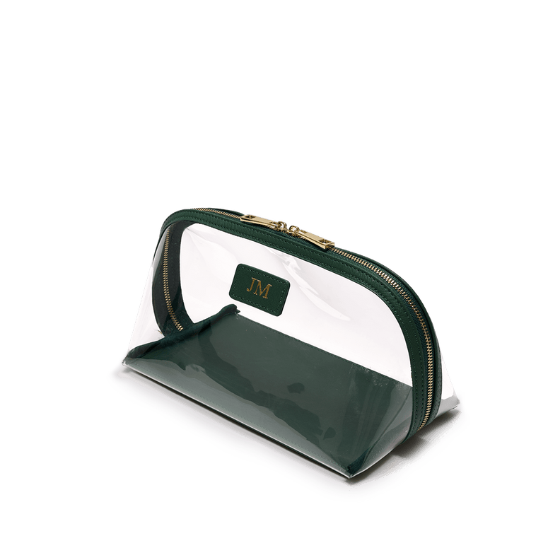 L&B - Transparent Makeup Holder - Racing Green_bags