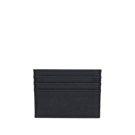 Leather Card Holder - Black_