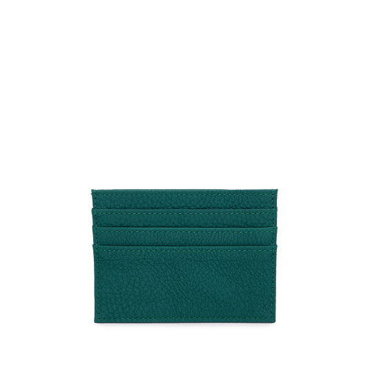 Leather Card Holder - Emerald Green_