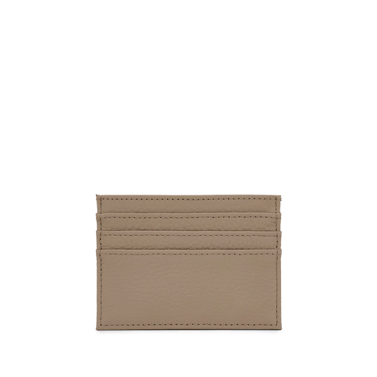 Leather Card Holder - Khaki_