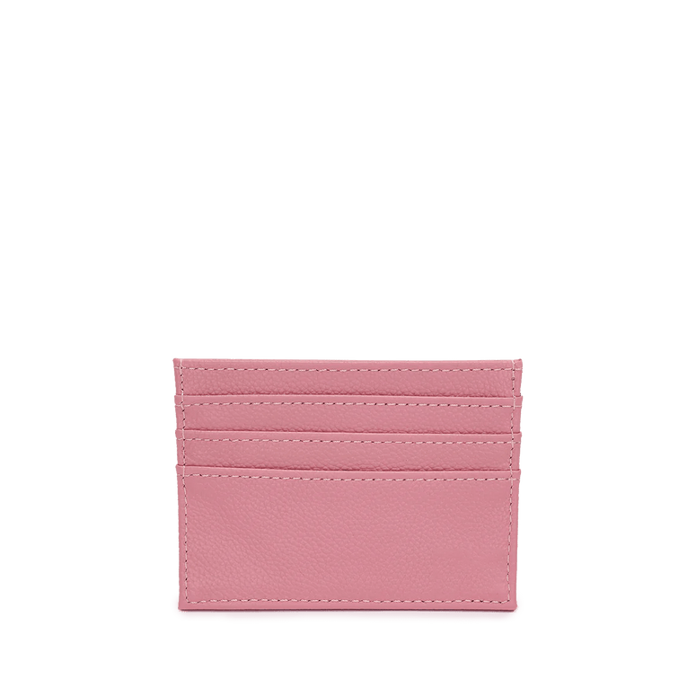 Leather Card Holder - Pale Pink_